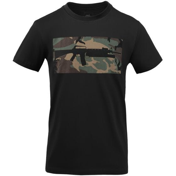 Helikon 16/203 Combo T-shirt - Black/US Woodland