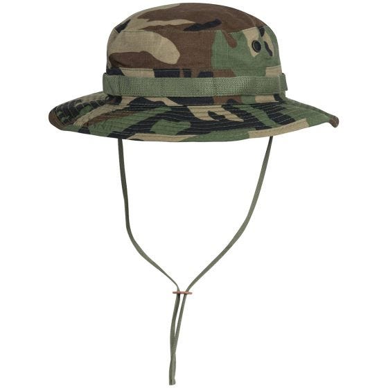 Helikon Boonie-hat Polybomuld med Ripstop - US Woodland