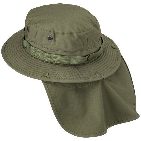 Helikon Boonie-hat Polybomuld med Ripstop - Olivenfarvet