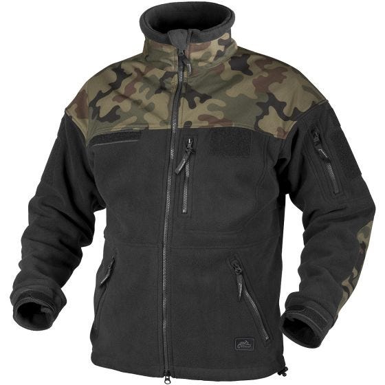 Helikon Infantry Duty Fleece-jakke - Sort/Polish Woodland