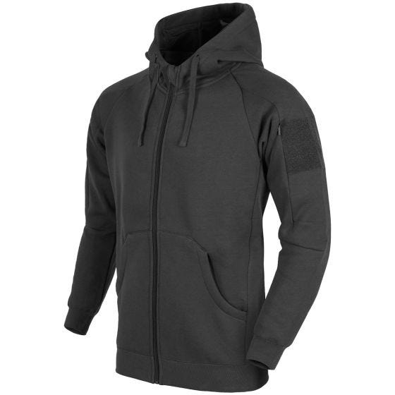 Helikon Urban Tactical Hættetrøje med Fuld Lynlås - Sort