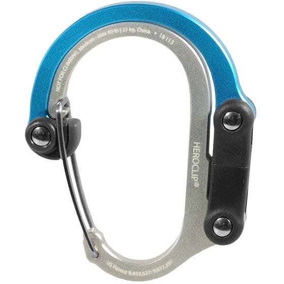 Heroclip Medium Gear Karabinhage - Blue Steel