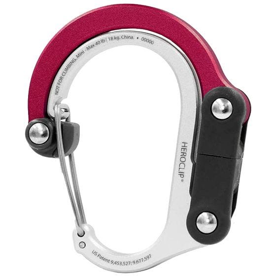 Heroclip Mini Gear Karabinhage - Hot Rod Red