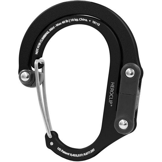 Heroclip Mini Gear Karabinhage - Stealth Black