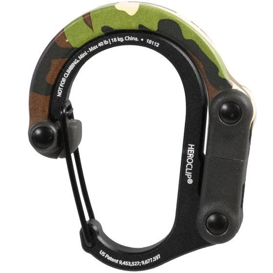 Heroclip Mini Gear Karabinhage - Woodland Hero