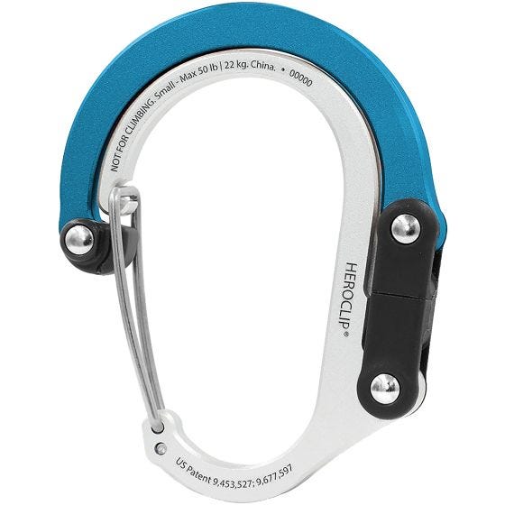 Heroclip Small Gear Karabinhage - Blue Steel