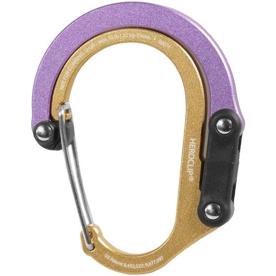 Heroclip Small Gear Karabinhage - Gold Lavender