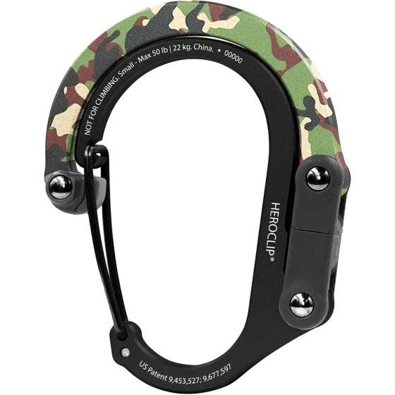 Heroclip Small Gear Karabinhage - Woodland Hero