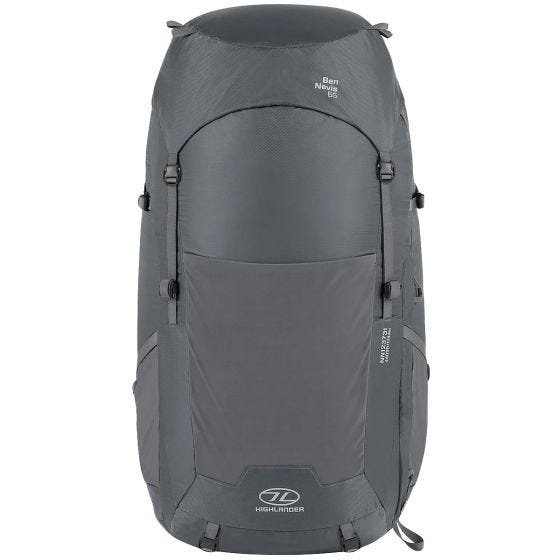 Highlander Kvinders Ben Nevis Rygsæk 65 L - Grå