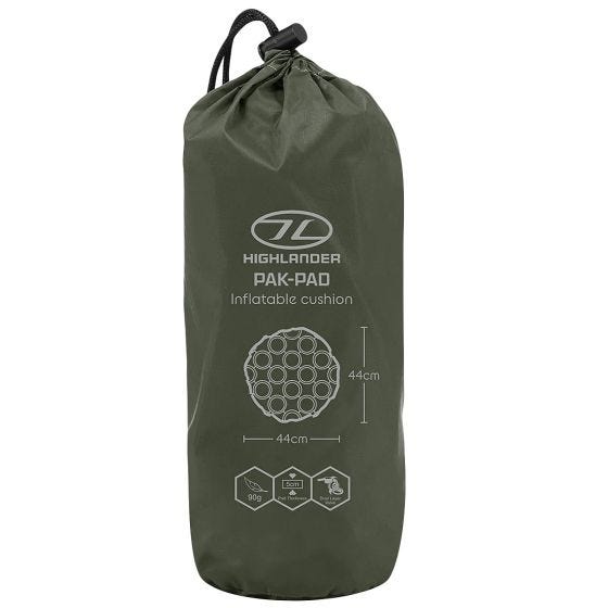 Highlander Pak-Pad Luftpude - Olivenfarvet