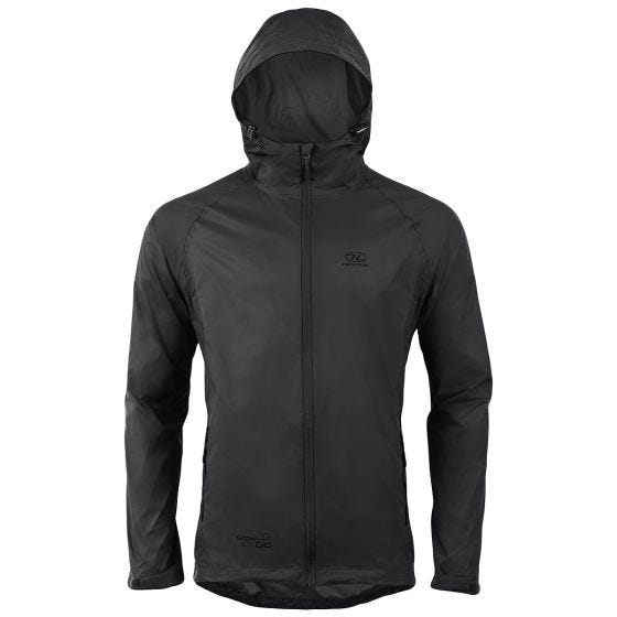 Highlander Stow & Go Jakke, der kan pakkes sammen - Sort