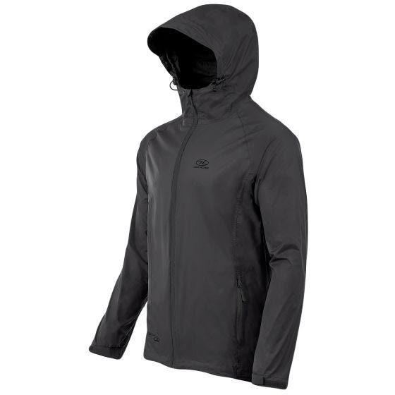 Highlander Stow & Go Jakke, der kan pakkes sammen - Sort