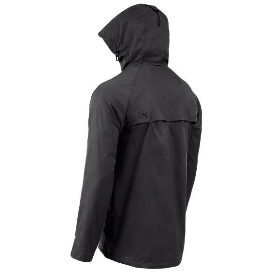 Highlander Stow & Go Jakke, der kan pakkes sammen - Sort