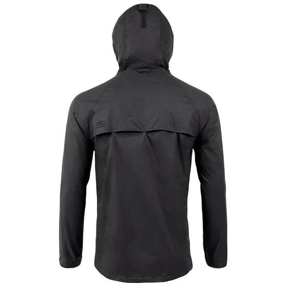 Highlander Stow & Go Jakke, der kan pakkes sammen - Sort