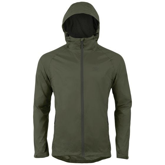 Highlander Stow & Go Jakke, der kan pakkes sammen - Olivenfarvet