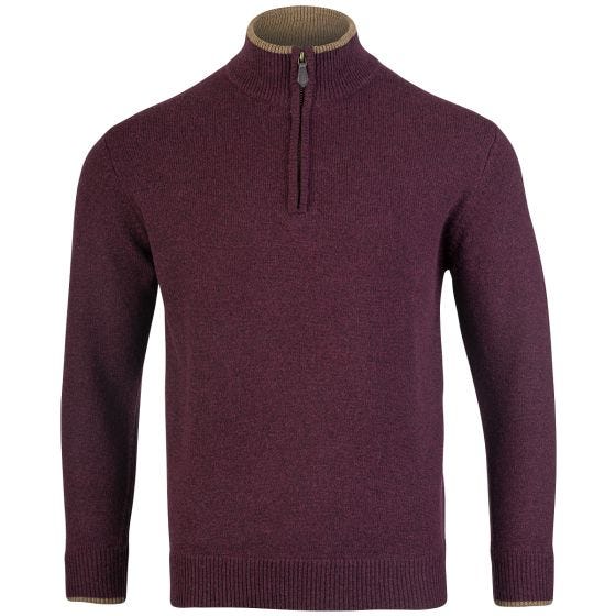 Jack Pyke Ashcombe Pullover med lynlås - Plum