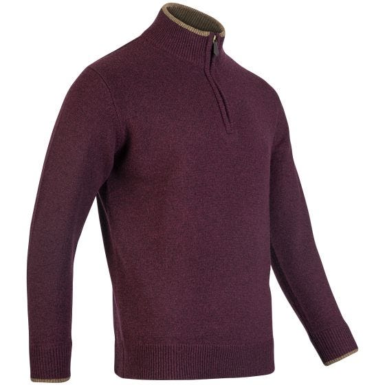 Jack Pyke Ashcombe Pullover med lynlås - Plum