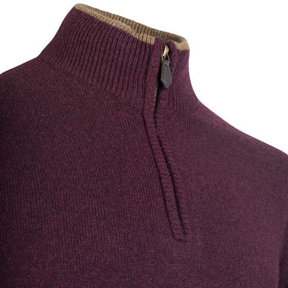 Jack Pyke Ashcombe Pullover med lynlås - Plum