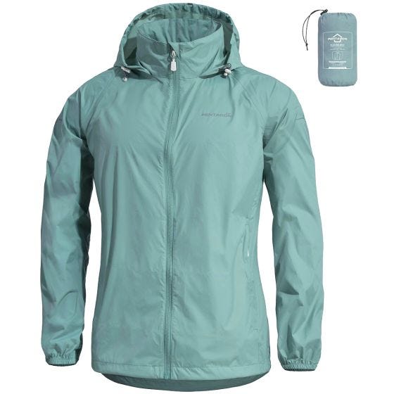 Pentagon Cloudburst Packable Women Regnjakke - Mint