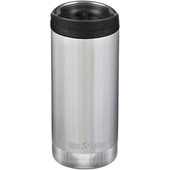 Klean Kanteen TKWide Cafe Cap Termoflaske 355 ml - Brushed Stainless