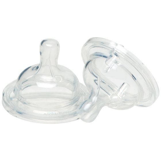 Klean Kanteen Fast Flow Babynippel I Klar Silikone 2 Pak - Klar