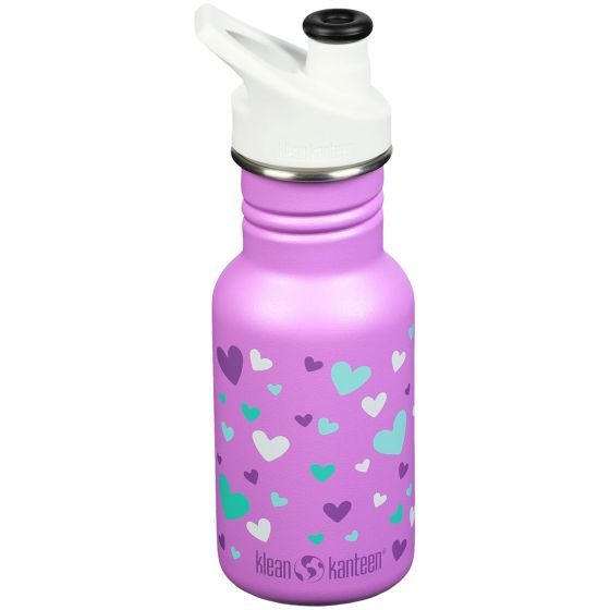 Klean Kanteen Classic Sport Cap Flaske 355 ml - Orchid Hearts