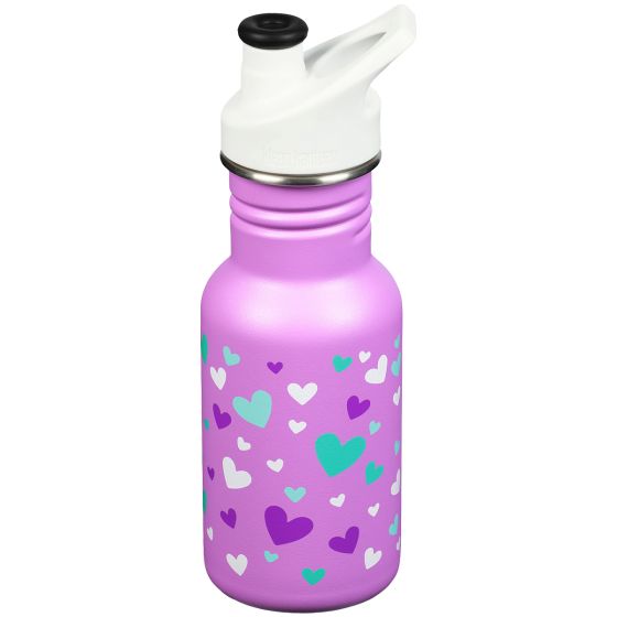 Klean Kanteen Classic Sport Cap Flaske 355 ml - Orchid Hearts