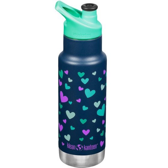 Klean Kanteen Kid Kanteen 355ml Classic Vakuumflaske - Navy Hearts