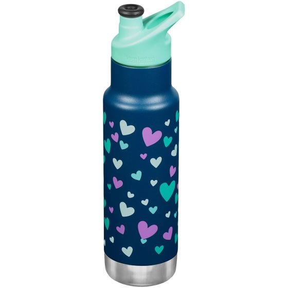 Klean Kanteen Kid Kanteen 355ml Classic Vakuumflaske - Navy Hearts