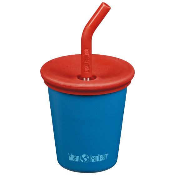 Klean Kanteen Kids 295ml w/Straw Lid Kop - Mykonos Blue