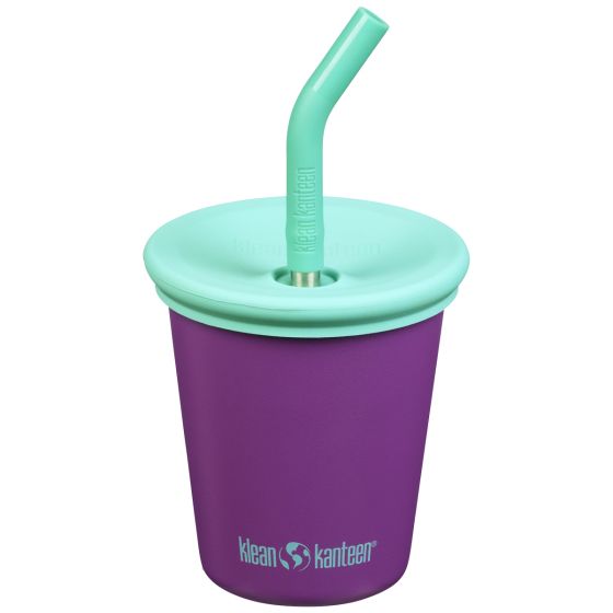 Klean Kanteen Kids 295ml w/Straw Lid Kop - Sparkling Grape