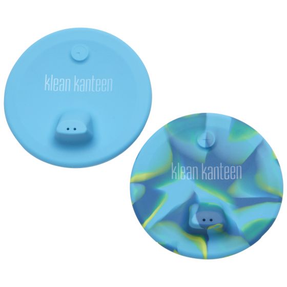 Klean Kanteen Kid's Cup Sippy Lid 2-Pack - Blå/Blå Tie Dye
