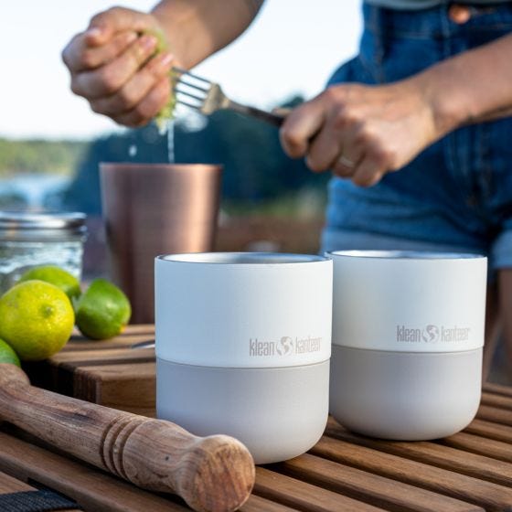 Klean Kanteen Rise 280ml Lowball Termisk krus w/Flip Lid - Tofu