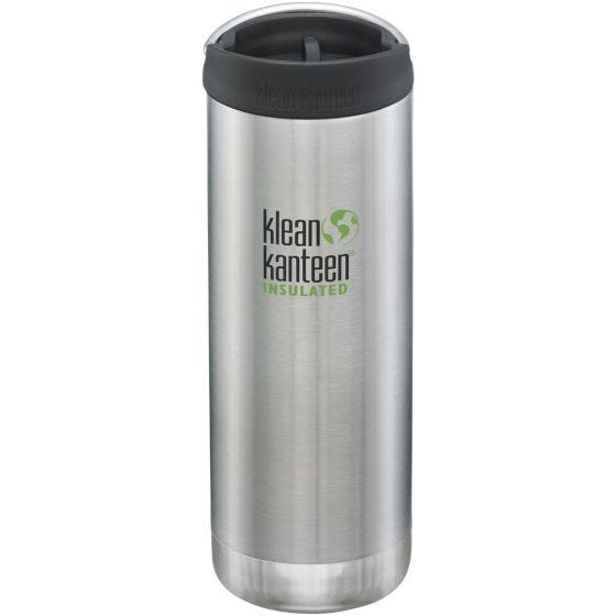 Klean Kanteen TKWide Cafe Cap Termoflaske 473 ml - Brushed Stainless