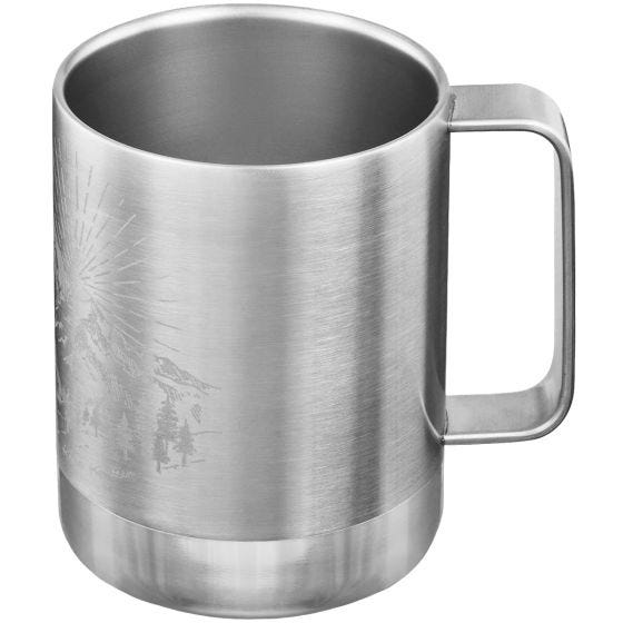 Klean Kanteen 355ml Insulated Camp Mug w/Tumbler Lid - Mountain-Brushed Stainless