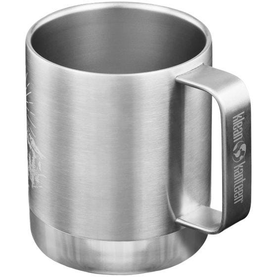 Klean Kanteen 355ml Insulated Camp Mug w/Tumbler Lid - Mountain-Brushed Stainless