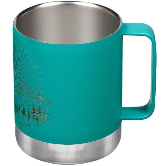 Klean Kanteen 355ml Insulated Camp Mug w/Tumbler Lid - Mountain-Porcelain
