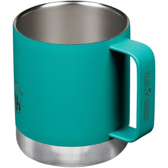 Klean Kanteen 355ml Insulated Camp Mug w/Tumbler Lid - Mountain-Porcelain