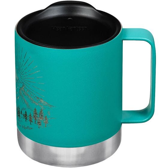 Klean Kanteen 355ml Insulated Camp Mug w/Tumbler Lid - Mountain-Porcelain