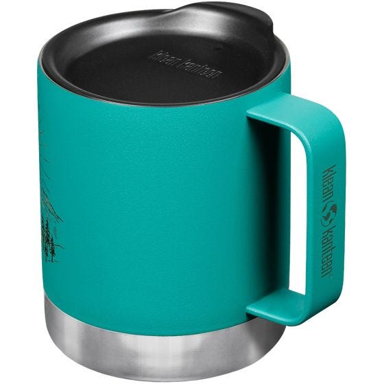 Klean Kanteen 355ml Insulated Camp Mug w/Tumbler Lid - Mountain-Porcelain