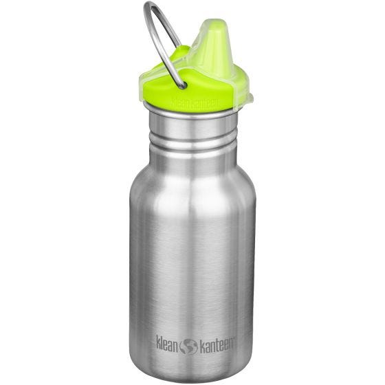 Klean Kanteen Kid Kanteen 355ml Sippy Cap Flaske - Brushed Stainless