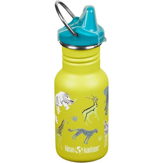Klean Kanteen Kid Kanteen 355ml Sippy Cap Flaske - Safari