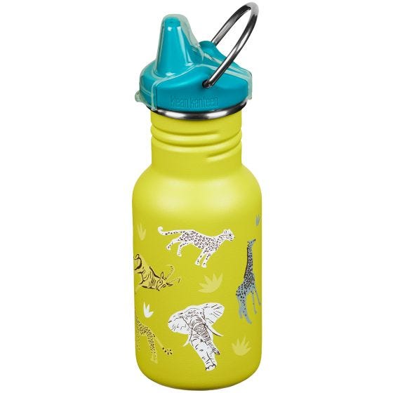 Klean Kanteen Kid Kanteen 355ml Sippy Cap Flaske - Safari