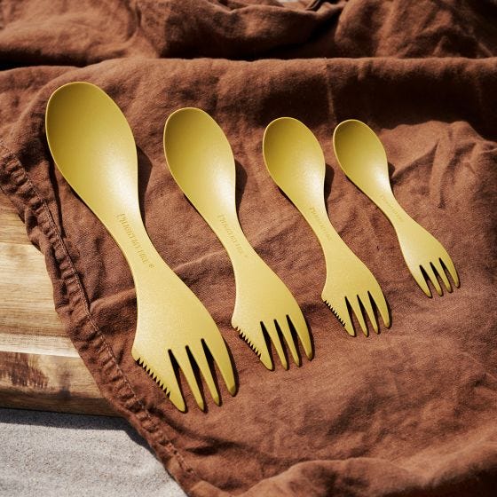 Light My Fire Spork Large Serving Bio - Musty Yellow
