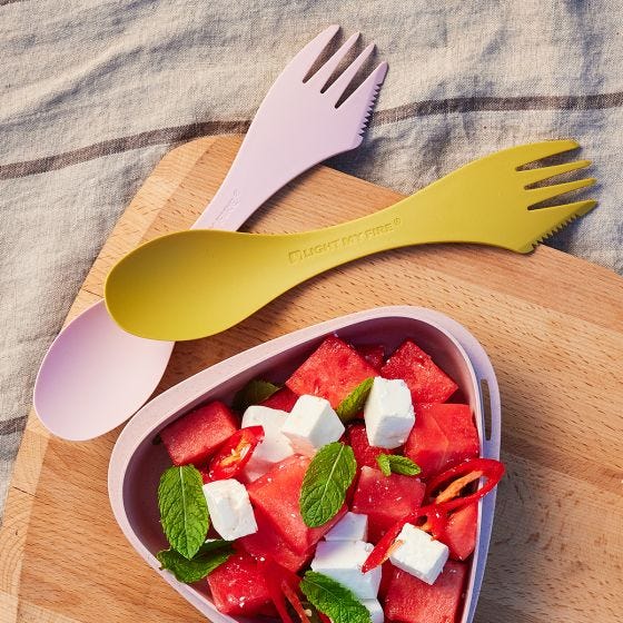 Light My Fire Spork Large Serving Bio - Musty Yellow