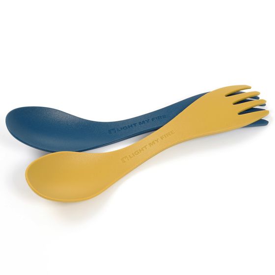 Light My Fire Spork Little Bio 2 Pack - Musty Yellow/Hazy Blue