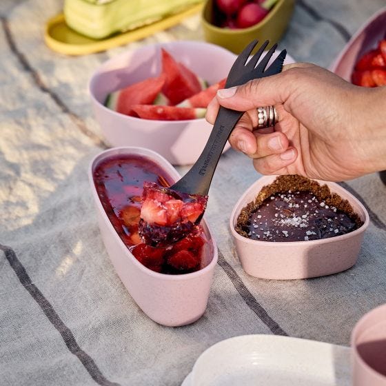 Light My Fire Spork Original Bio 2 Pack - Cocoa/Cream