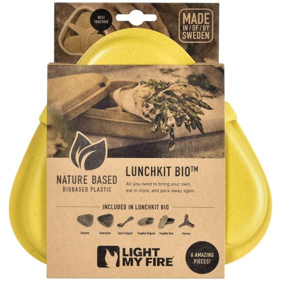 Light My Fire LunchKit Bio 6pcs Sæt - Musty Yellow