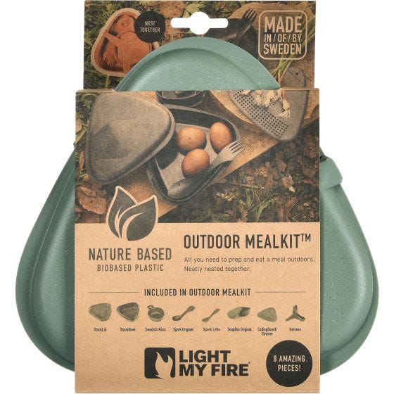Light My Fire Outdoor MealKit 8pcs Sæt - Sandy Green