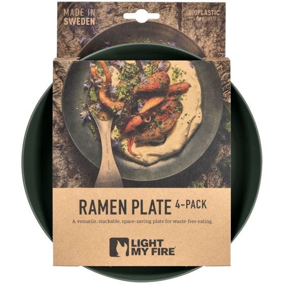 Light My Fire Ramen Tallerken 4 Pak - Sage Green